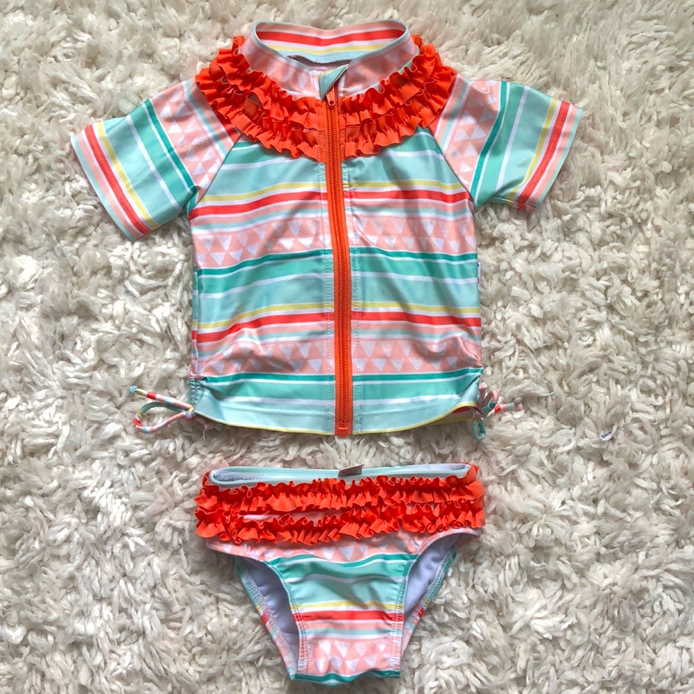 Swim Zip 2 piece. Rash guard and bottom